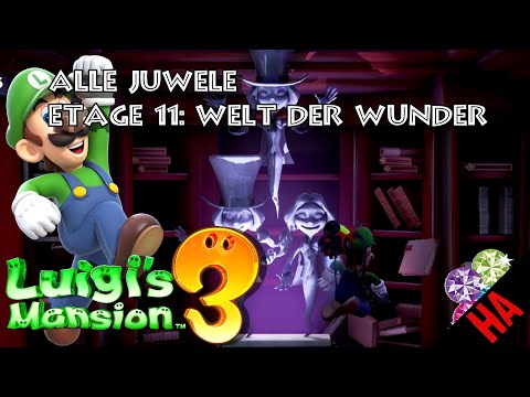 LOCATION OF ALL THE JEWELS - FLOOR 11 - WORLD OF WONDERS 👻 LUIGIS MANSION 3
