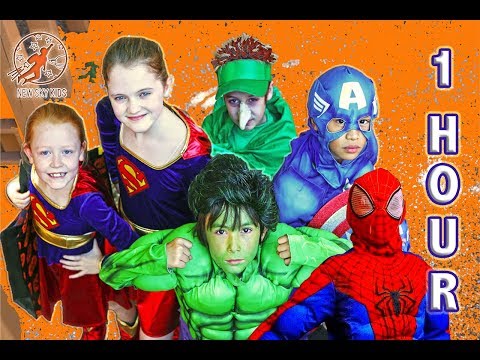 New Sky Kids Little Superhero Kids Compilation - 1 Hour of Super Squad Adventures