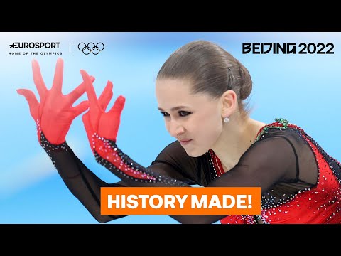 Kamila Valieva Lands Historic Quadruple Jump At Only 15 Years Old | 2022 Winter Olympics