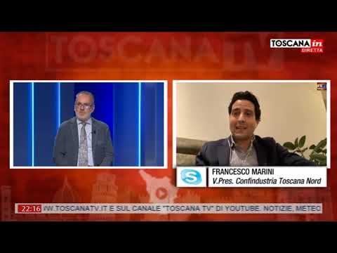 Distretto di Prato chiuso: Francesco Marini a Toscana Tv, Toscana in diretta, 31 marzo 2020
