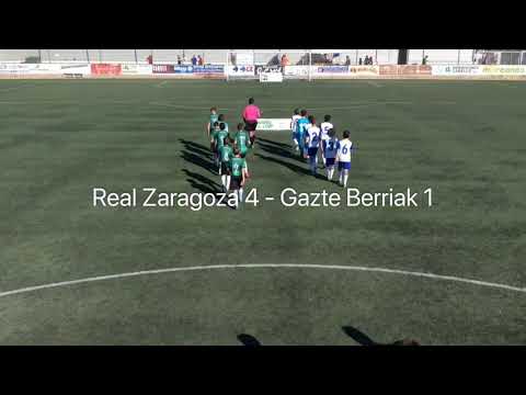 RESTV / Real Zaragoza 4 - Gazte Berriak 1 / ALEVÍN / 1/4 final - Fase ORO