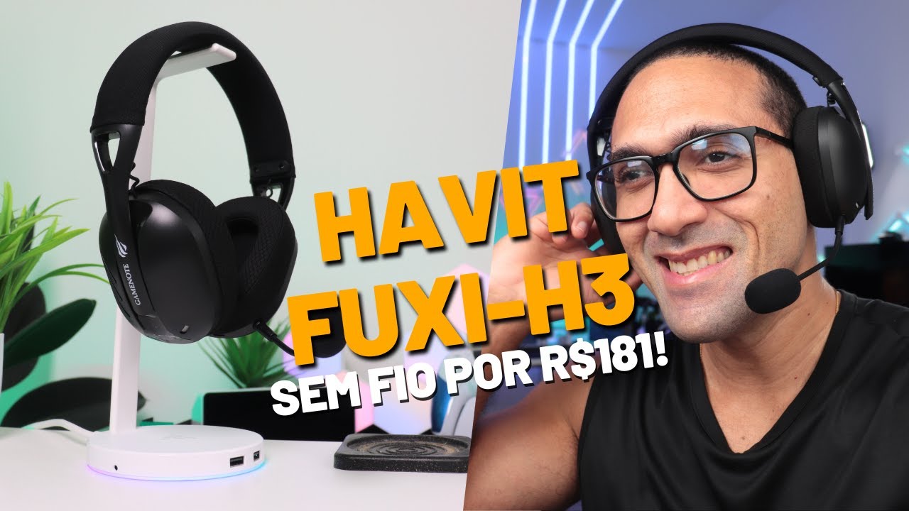 HAVIT FUXI-H3 - UM HEADSET GAMER SEM FIO, COM BLUETOOTH E BARATO!