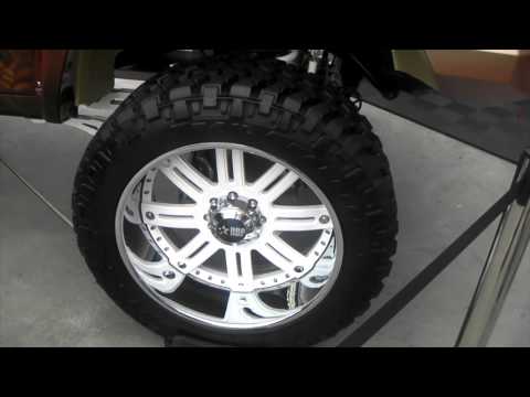DUBSandTIRES.com DODGE RAM ON 24''CUSTOM 3PC RBP WHITE PAINTED WHEELS MP4