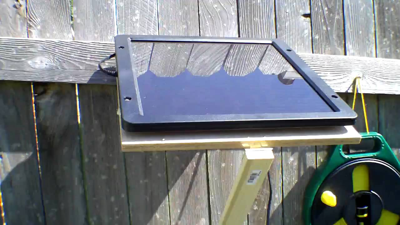 Completed solar powered water pump