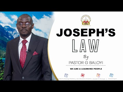 Sunday Service 09 May 2021 Pastor G Baloyi (Joseph's Law).