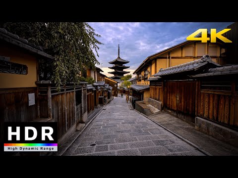 【4K HDR】Walk in Kyoto around Kiyomizu-dera at Sunset (清水寺散歩) - Summer 2020