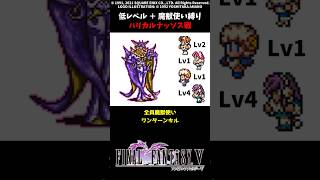 FF5 魔獣使いでハリカルナッソス瞬殺 低Lv FINAL FANTASY V SFC版 job unification & Low-Level Run VS Halicarnassus