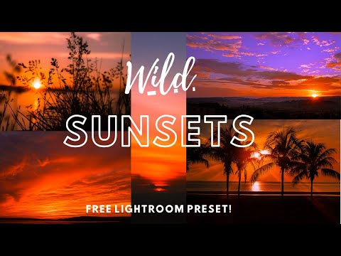 Wild Sunsets Free lightroom DNG Mobile Preset | How to Edit