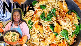 ONE POT Garlic PARMESAN chicken pasta | Ninja Foodi POSSIBLE PAN