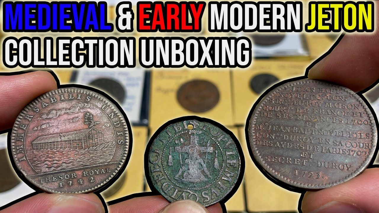Medieval CHRIST & Early Modern Period Jeton Coin Collection Purchase & Unboxing - 22 French Jetons