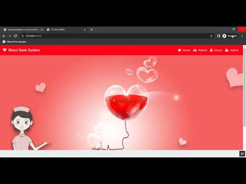 Blood Bank Management System in Django Python