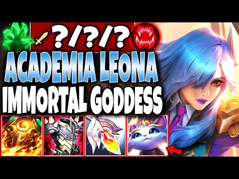 Leona is our new Immortal SOLO LANE Season 11 GODDESS 🔥 LoL Mid Academia Leona PBE skin s11 Gameplay
