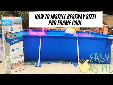 Bestway karkasinis baseinas Steel Pro 259x170x61 (56403) video