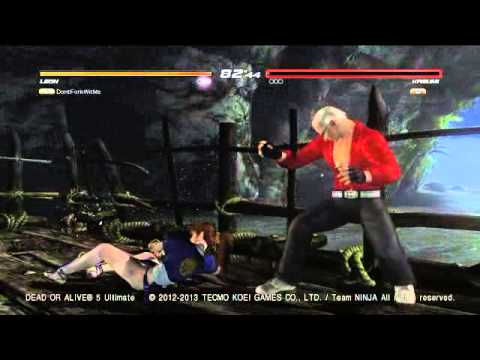 DOA5U LEON vs KASUMI 2014-01-09