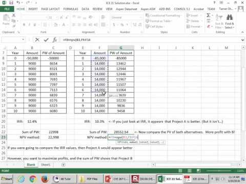 CVE 267 - Class 22 (Comparing IRR) 20 Mar 2016