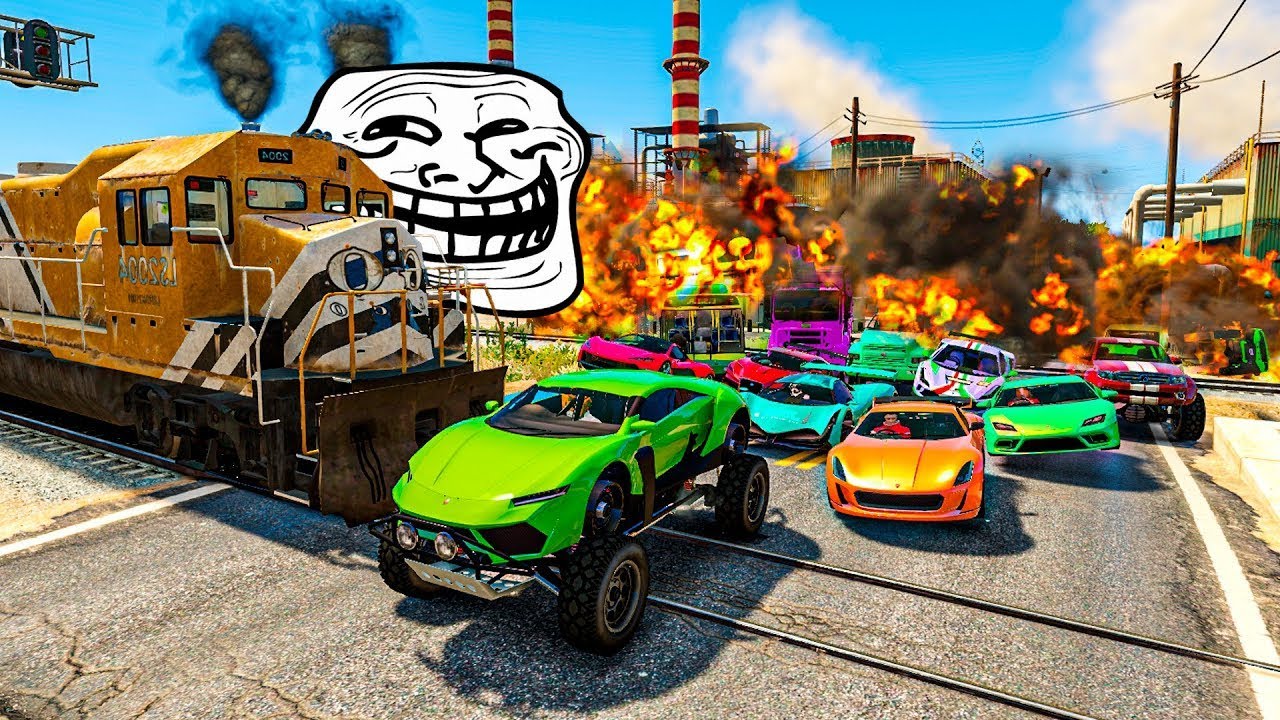EL ÚLTIMO EXPLOTA CON COCHES ALEATORIOS TROLL!! RISAS ASEGURADAS! - GTA 5 ONLINE