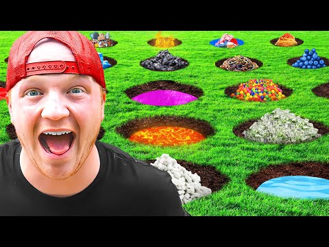 Surviving 25 Mystery Holes Challenge
