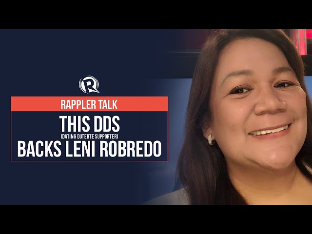 Rappler Talk: This DDS (Dating Duterte Supporter) backs Leni Robredo