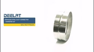 Stainless Steel Duct Connector – Diameter 8.9