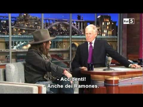 Johnny Depp @ David Letterman Show 21/02/13 SUB ITA