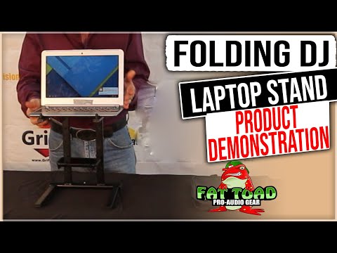 (2x BUNDLE) DJ Booth Laptop Stand by FAT TOAD | Sub-Tray Shelf Rack iPad Tablets image 16