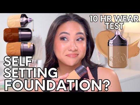 URBAN DECAY FACE BOND FOUNDATION WEAR TEST AND REVIEW | DEMO + 10 HOUR WEAR TEST