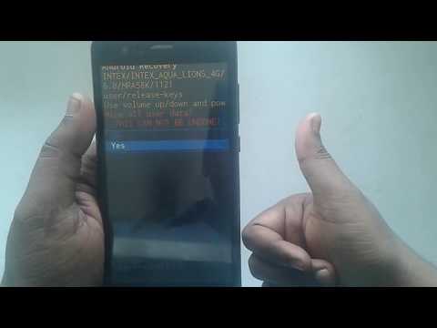 intex aqua lion x1 bypass hard reset remove pattern lock