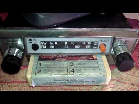 ECREL CS 800 VINTAGE 8 TRACK CAR STEREO RADIO CASSETTE PLAYER 1960S WORKING