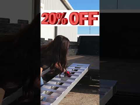 Aluminum heavy duty ramps on sale now🔥 #genyhitch #towing #geny #ramps 📲