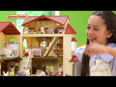 Sylvanian Families Red Roof Country Home with secret attic playroom