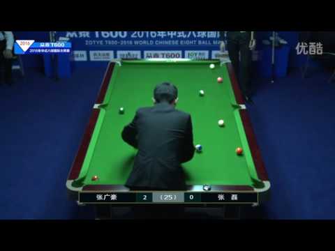 Zhang Lei VS Zhang Guanghao - 2016 World Chinese 8 Ball Masters
