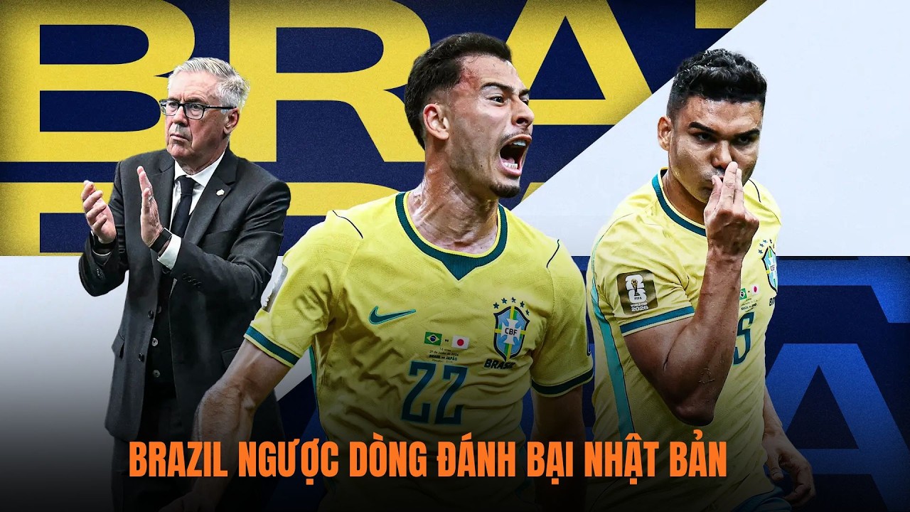 Brazil ngược dòng nghẹt thở hạ Nhật Bản 2-1 | Martinelli kết liễu Samurai phút 90+5 | World Cup 2026