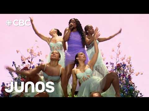Aqyila performs Bloom live at the 2025 Juno Awards