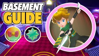 All Sparkle Gems & Ribbons in the Basement (Princess Peach: Showtime! 100% Collectibles Guide)