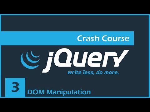 jQuery Crash Course [3] - DOM Manipulation
