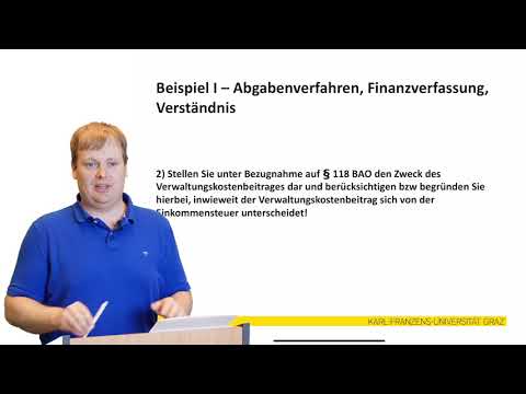 Fachprüfung Finanzrecht - Lösung Beispiel 1