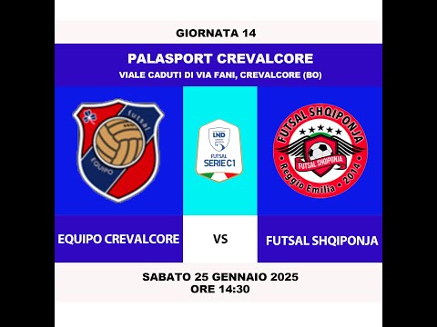 Equipo Futsal Crevalcore 5-5 Futsal Shqiponja Highlights - 14' giornata di serie C1 2024/25