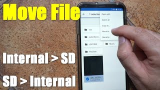 How to move file from Internal Storage to SD card (Android, 2 File Manager apps)