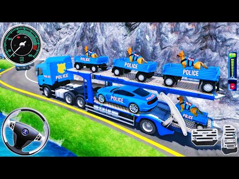 US Police Limousine Car Transport -  Cargo Truck Driver Simulator 3D - Android Gameplay #2