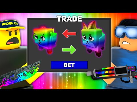 CHROMA FOX vs CHROMA DOG 1V1 BET! (Murder Mystery 2)