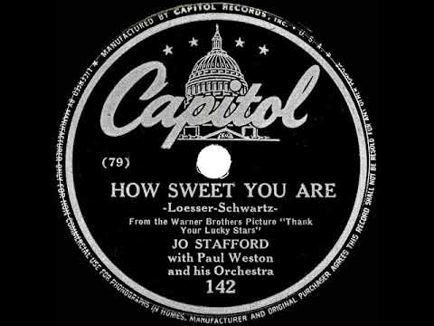 1943 Jo Stafford - How Sweet You Are