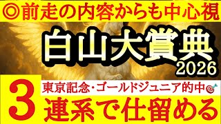 【白山大賞典2026】最終予想！！◎は前走強い内容でここでも好勝負濃厚のあの馬！