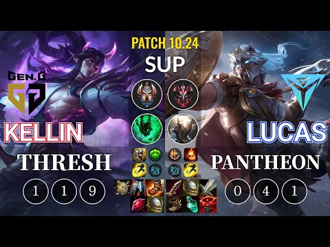 GEN Kellin Thresh vs IGY Lucas Pantheon Sup - KR Patch 10.24