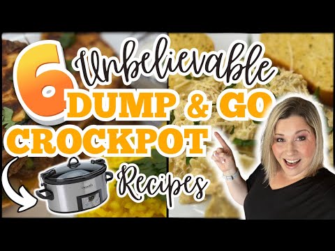 6 UNBELIEVABLE SUMMER DUMP & GO CROCKPOT RECIPES that WILL BLOW your MIND!  | SIMPLE & AMAZING MEALS
