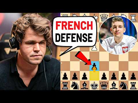 Magnus Carlsen Surprises Duda with a Powerful French Defense!
