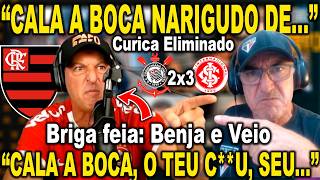 "CALA A BOCA SEU NARIGUDO DE..." "CALA A BOCA O TEU C**U" EITA. TRETA BENJA E VEIO TRICOLOR AO VIVO!