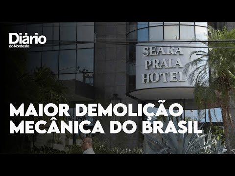 Vídeo demolição do Seara Praia Hotel