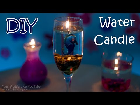 Eine Wasserkerze basteln - Schnell und einfaches Entspannungsambiente zum Abend