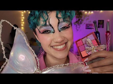 ASMR Doing Your Chappell Roan Butterfly Makeup ????(personal attention, whispered roleplay, sleep aid)