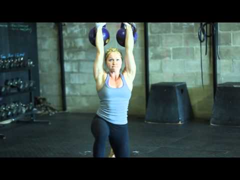 Sara-Clare Lajeunesse 40KG Double Turkish Get Up-Kettlebells